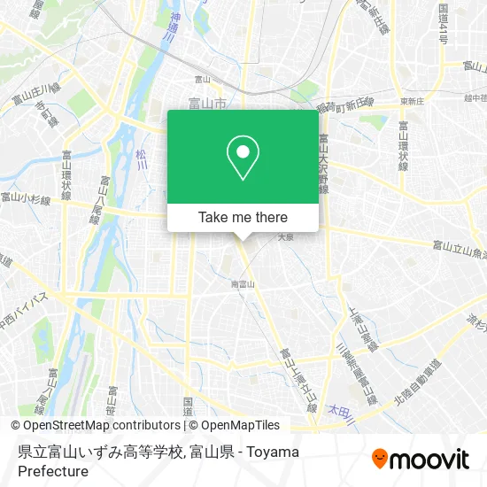 県立富山いずみ高等学校 map