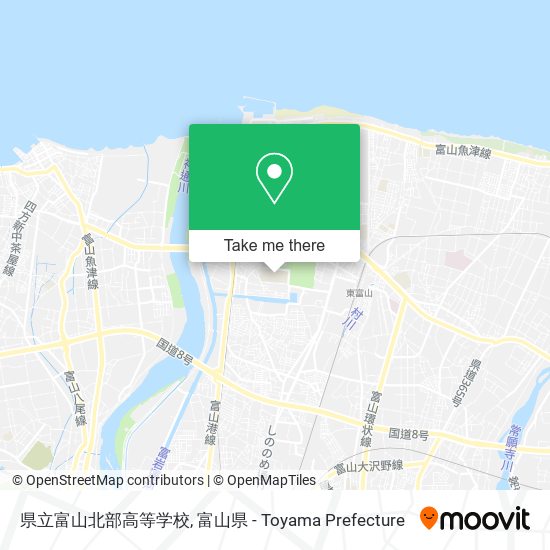 県立富山北部高等学校 map
