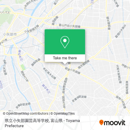 県立小矢部園芸高等学校 map