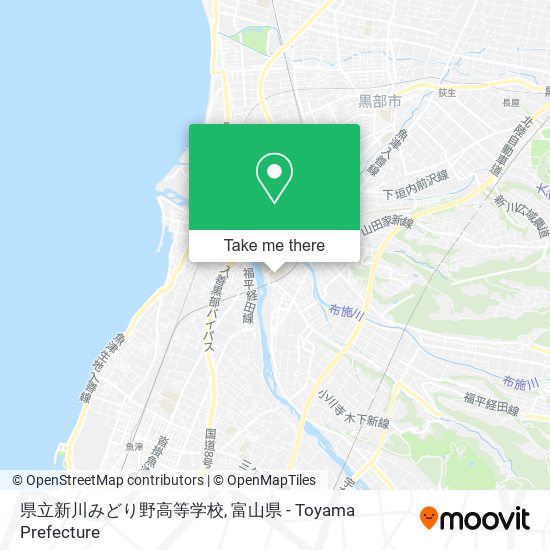 県立新川みどり野高等学校 map