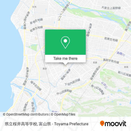 県立桜井高等学校 map