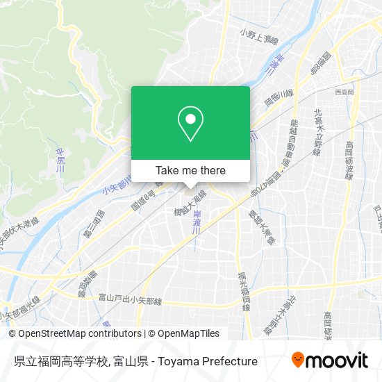 県立福岡高等学校 map