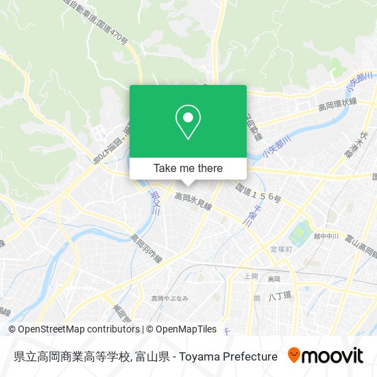 県立高岡商業高等学校 map