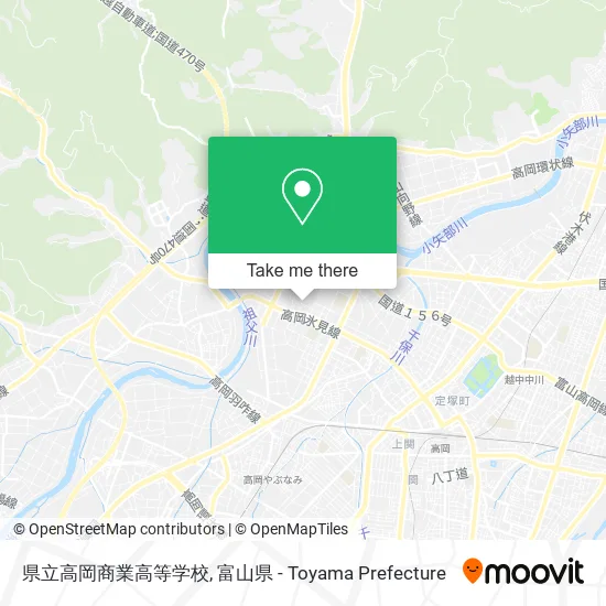 県立高岡商業高等学校 map