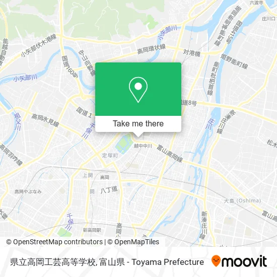 県立高岡工芸高等学校 map