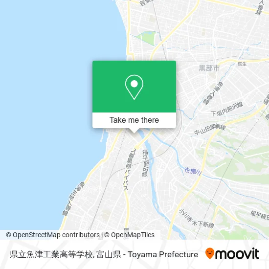 県立魚津工業高等学校 map