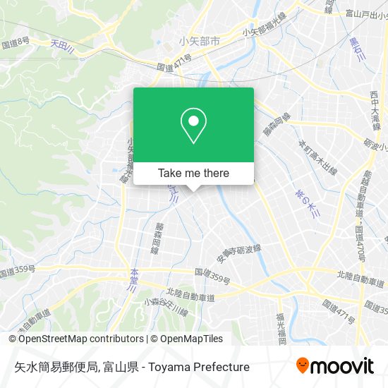 矢水簡易郵便局 map