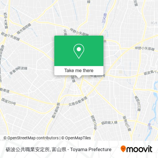 砺波公共職業安定所 map