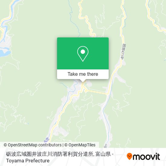 砺波広域圏井波庄川消防署利賀分遣所 map