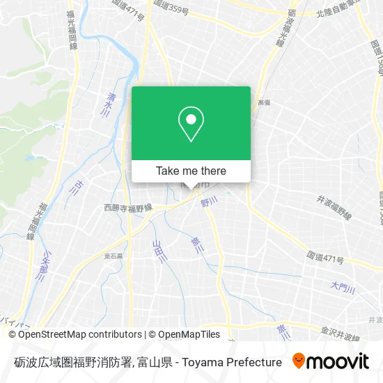 砺波広域圏福野消防署 map