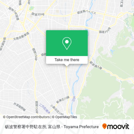 砺波警察署中野駐在所 map