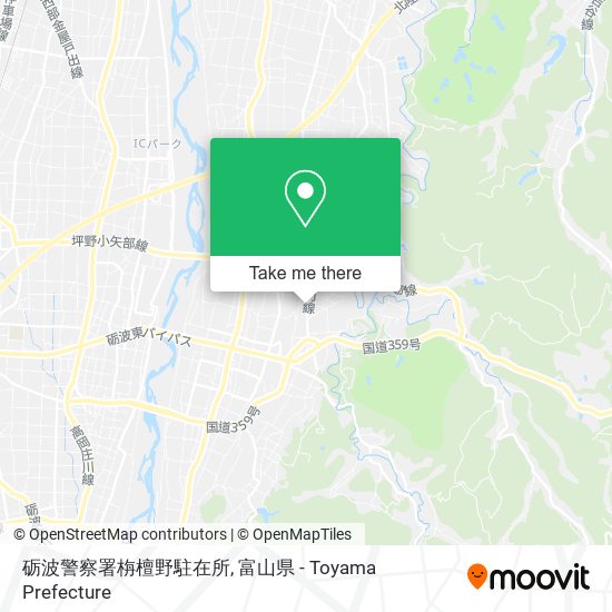 砺波警察署栴檀野駐在所 map