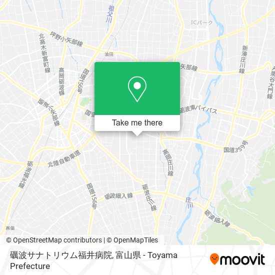 礪波サナトリウム福井病院 map