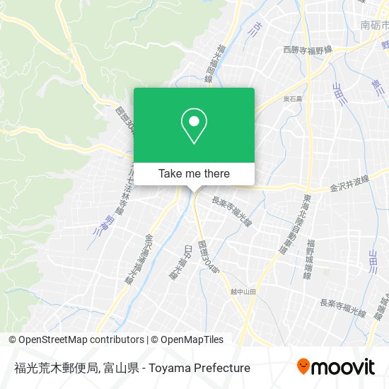 福光荒木郵便局 map