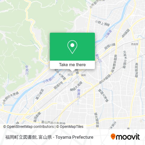 福岡町立図書館 map