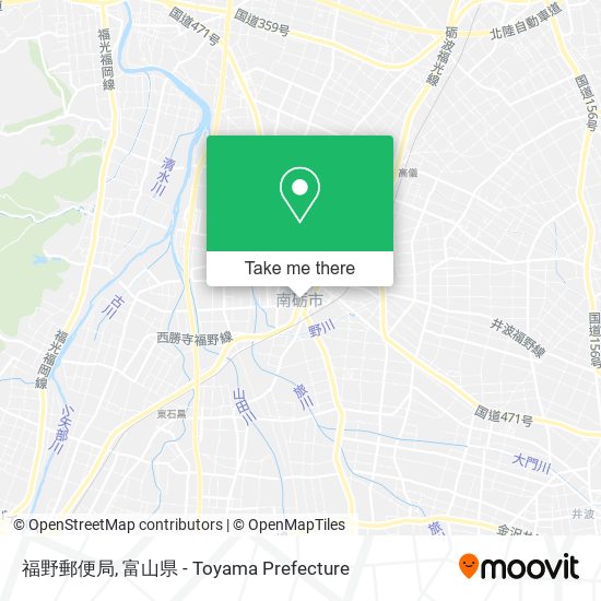 福野郵便局 map