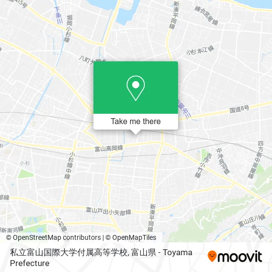 私立富山国際大学付属高等学校 map