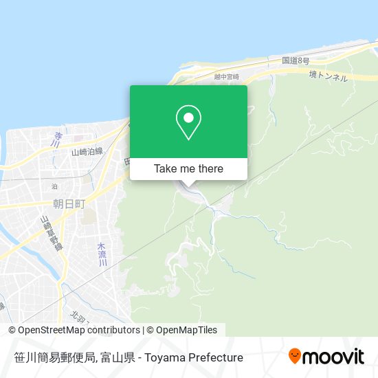 笹川簡易郵便局 map