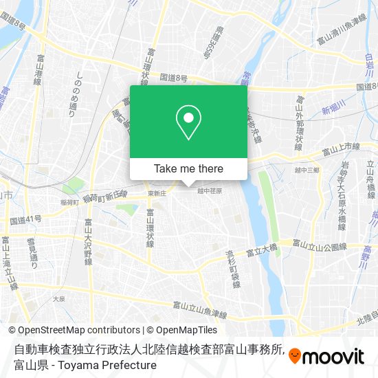 自動車検査独立行政法人北陸信越検査部富山事務所 map