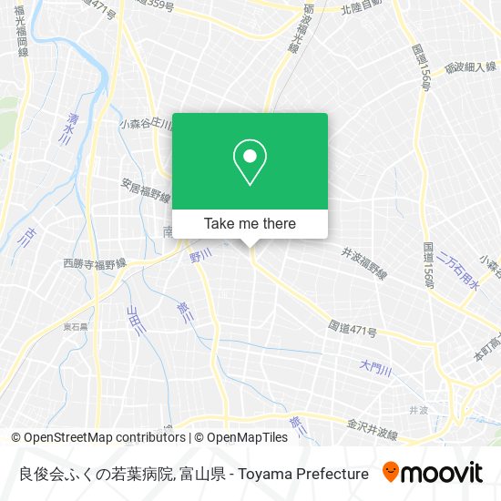 良俊会ふくの若葉病院 map