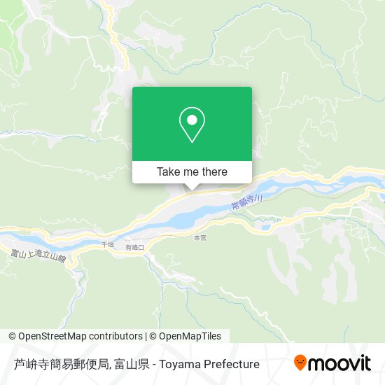 芦峅寺簡易郵便局 map