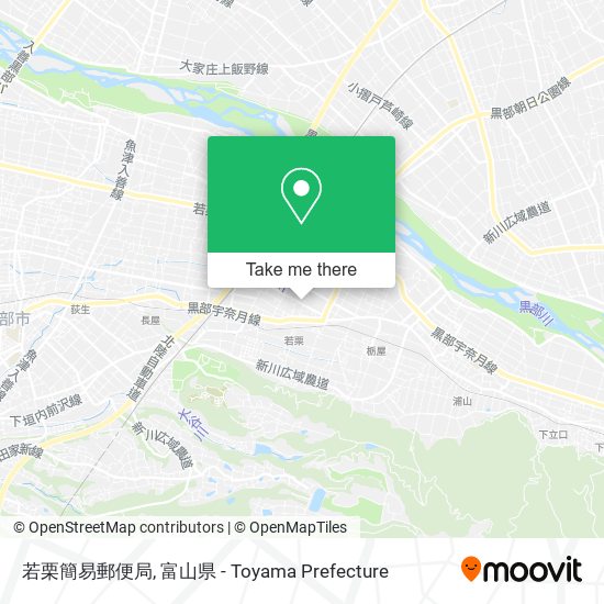若栗簡易郵便局 map