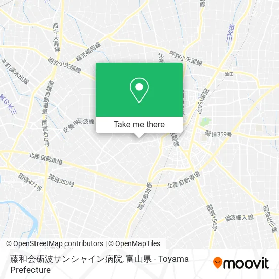 藤和会砺波サンシャイン病院 map