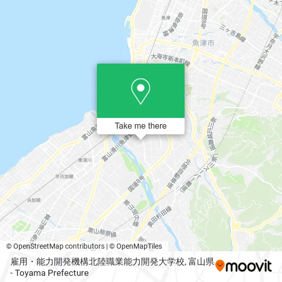 雇用・能力開発機構北陸職業能力開発大学校 map