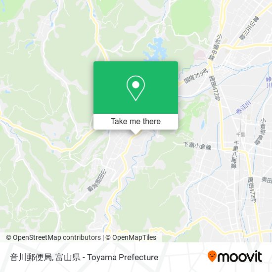 音川郵便局 map