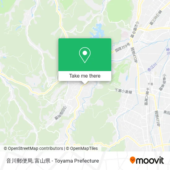 音川郵便局 map
