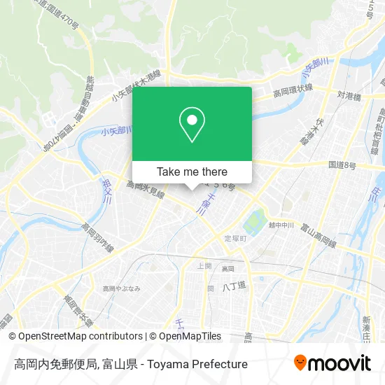 高岡内免郵便局 map
