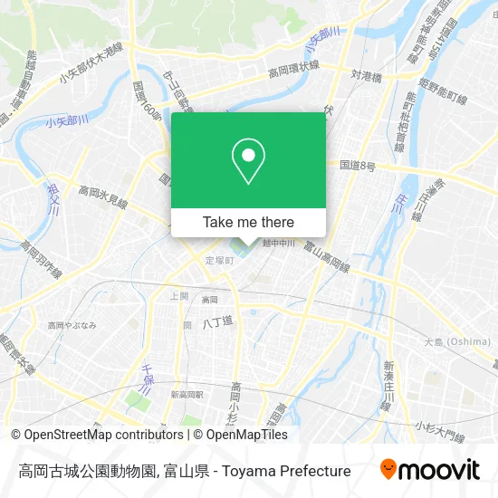 高岡古城公園動物園 map