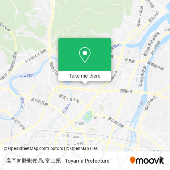 高岡向野郵便局 map