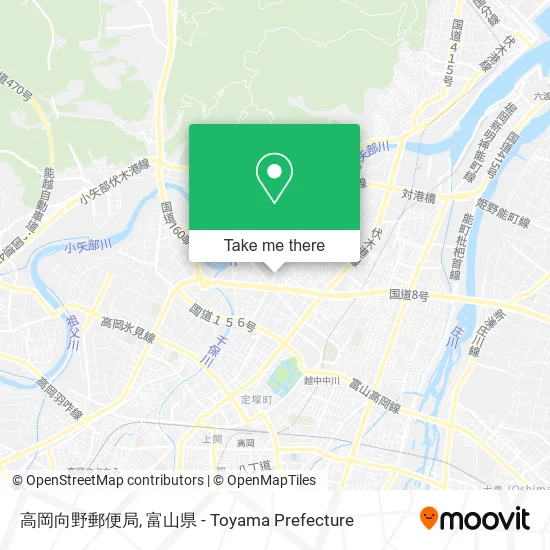 高岡向野郵便局 map