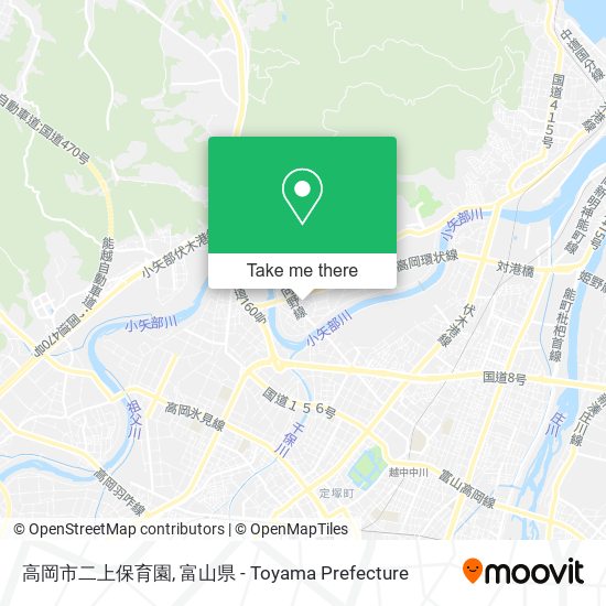 高岡市二上保育園 map