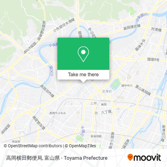高岡横田郵便局 map