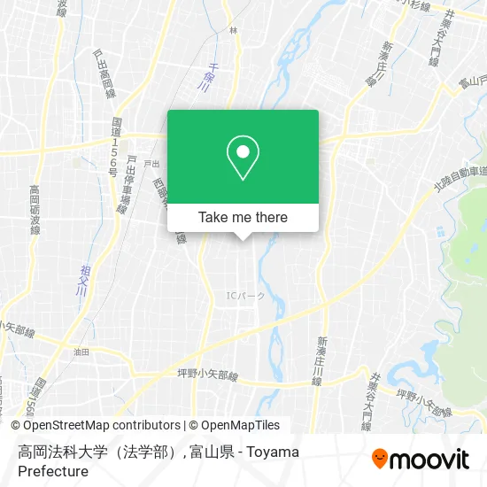 高岡法科大学（法学部） map