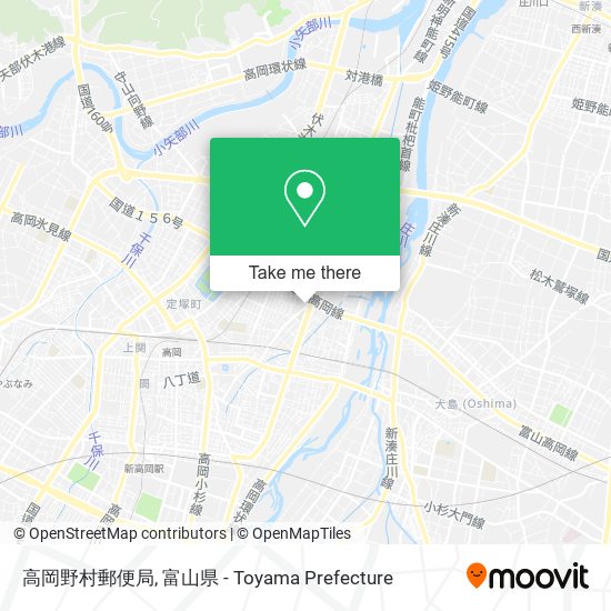 高岡野村郵便局 map