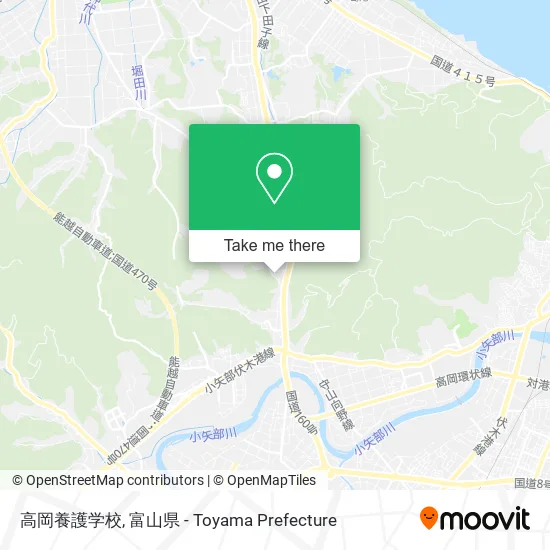 高岡養護学校 map