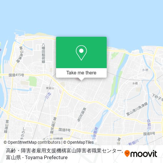 高齢・障害者雇用支援機構富山障害者職業センター map