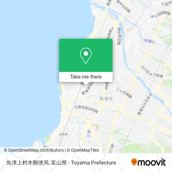魚津上村木郵便局 map