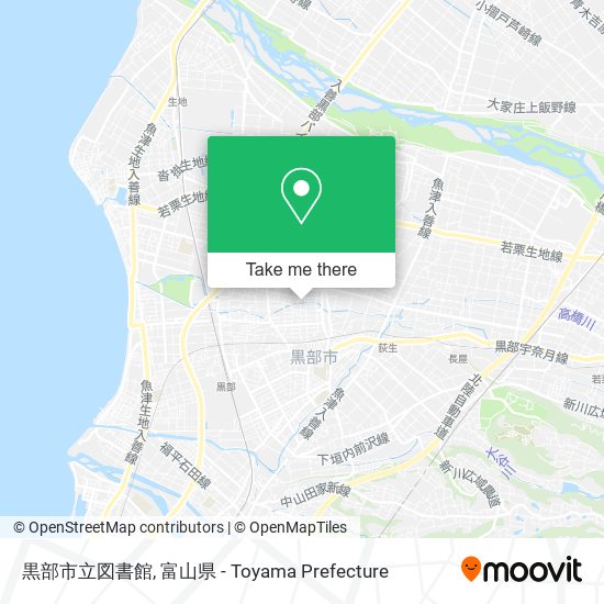黒部市立図書館 map