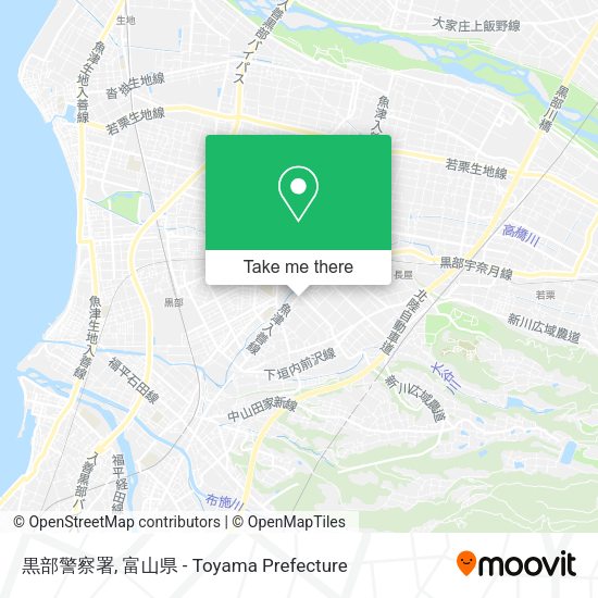 黒部警察署 map