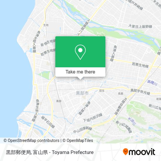 黒部郵便局 map
