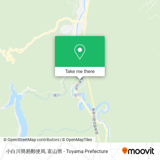 小白川簡易郵便局 map