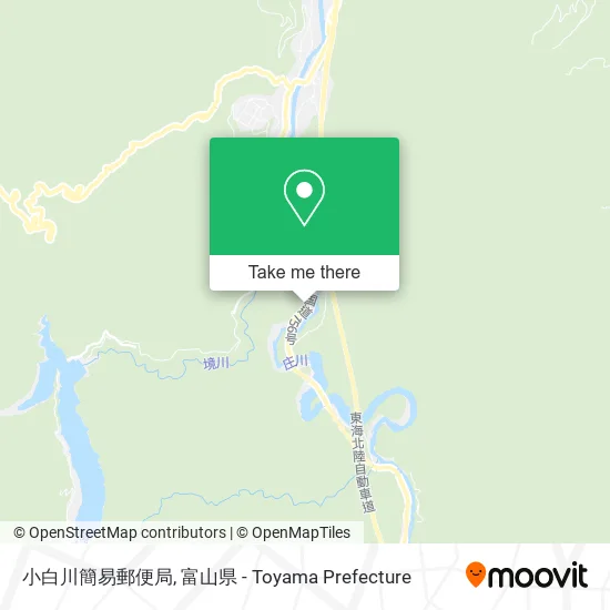 小白川簡易郵便局 map