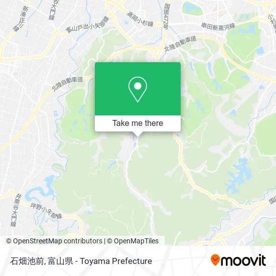 石畑池前 map