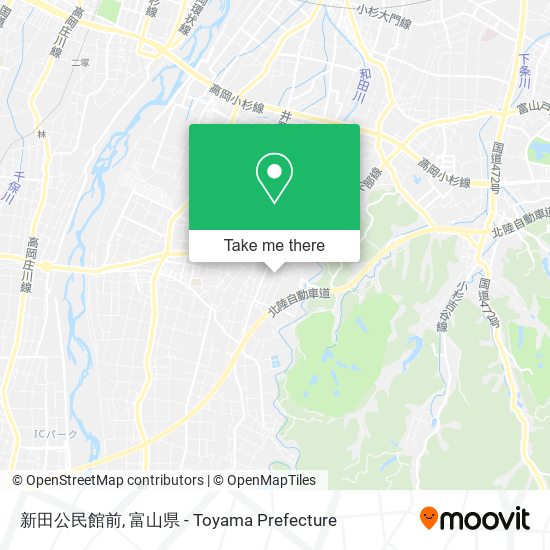 新田公民館前 map