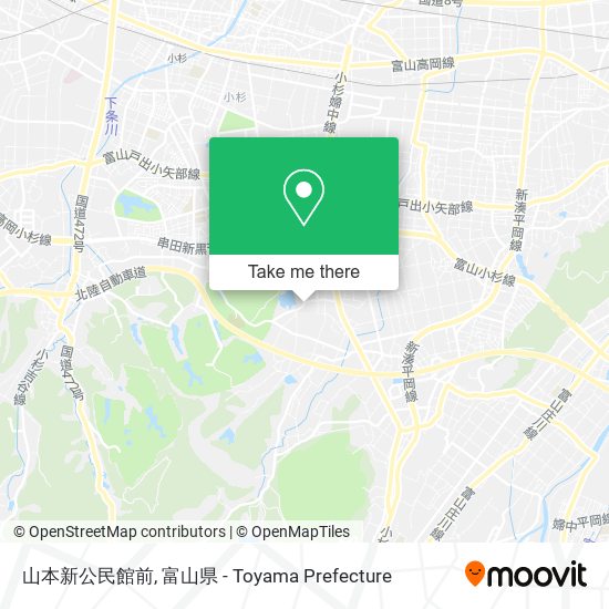 山本新公民館前 map