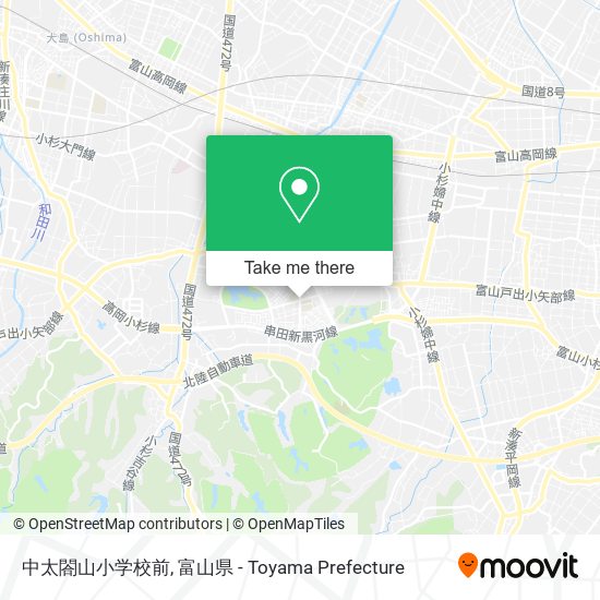 中太閤山小学校前 map